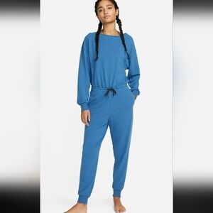 NEW Nike | Dri Fit Plus Size Jumpsuit + Front Tie, 1X, Blue‎